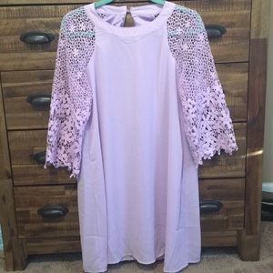 Lavender lace dress